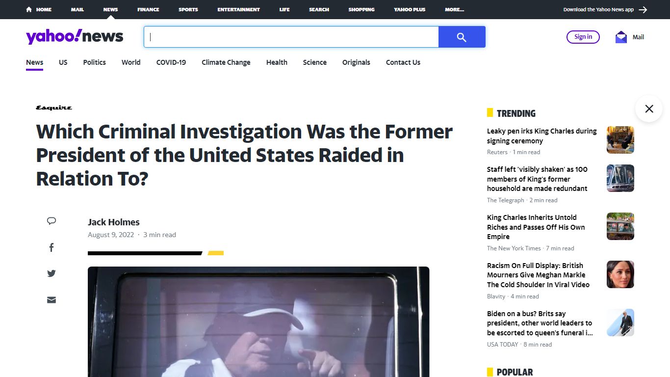 Which Criminal Investigation Was the Former President of the United ...